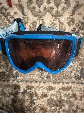SMITH Blue Strap Ski/Snowboard Goggles with Tinted Lens